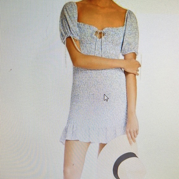 Blue Floral Dress Lost + Wander - Picture 3 of 5